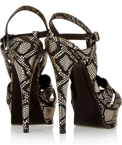 saint laurent snake heels